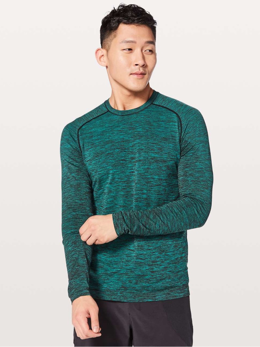Lululemon‎ Metal Vent Tech Long Sleeve Shirt Spirit Green Black M3AKUS
